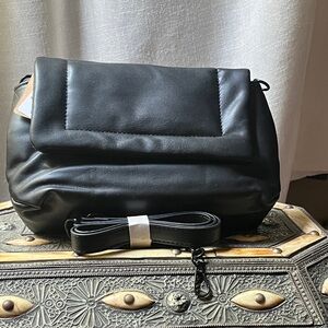 Elegant Black Vegan Leather Women's Bag